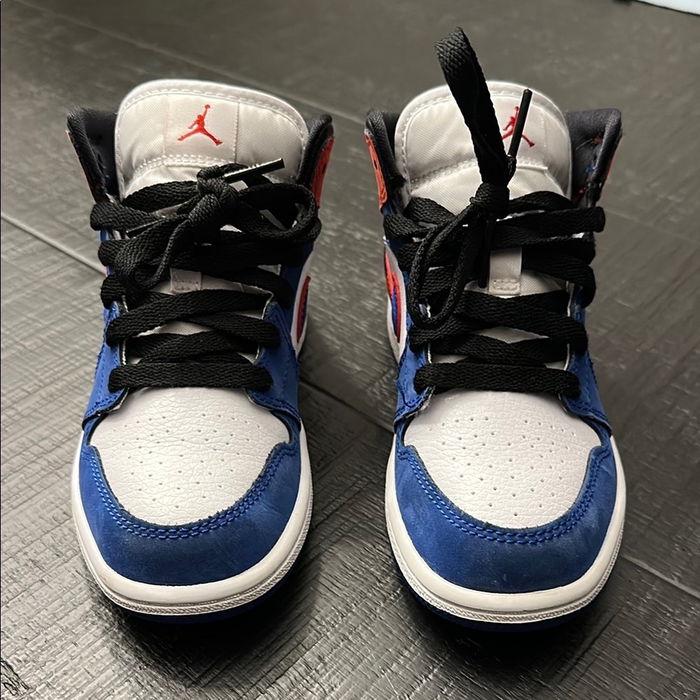 Kids Blue and White Sneakers